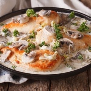 Creamy Mushroom and Herb Chicken - from Dinner Factory