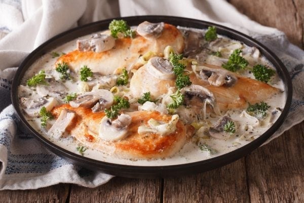 Creamy Mushroom and Herb Chicken - from Dinner Factory