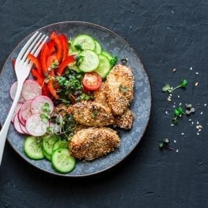 Sesame Crusted Chicken Breasts - from Dinner Factory