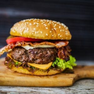 Bacon/Cheddar Burgers & regular buns